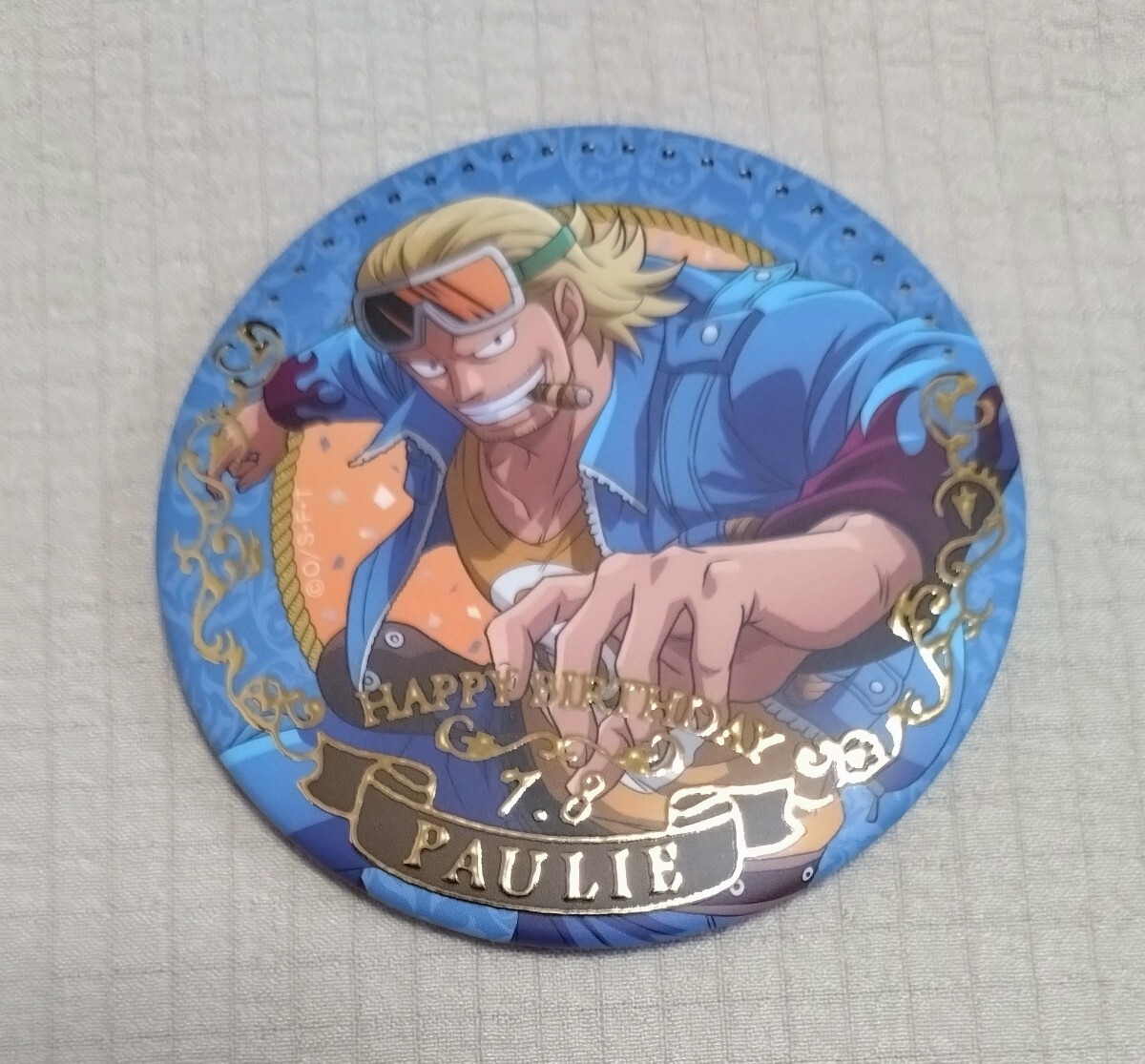 ワンピース 缶バッジ パウリー バースデー拍卖
