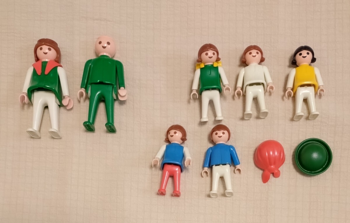 プレイモービル 7体セット、おまけ帽子2個 Playmobil拍卖