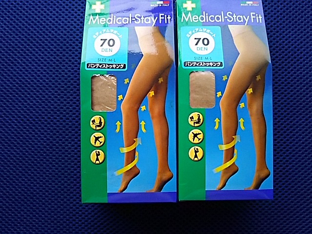 Medical-StayFit パンティストッキング 【2足】70デニール イタリア製 サイズM-L ヌードベージュ 新品未使用品拍卖