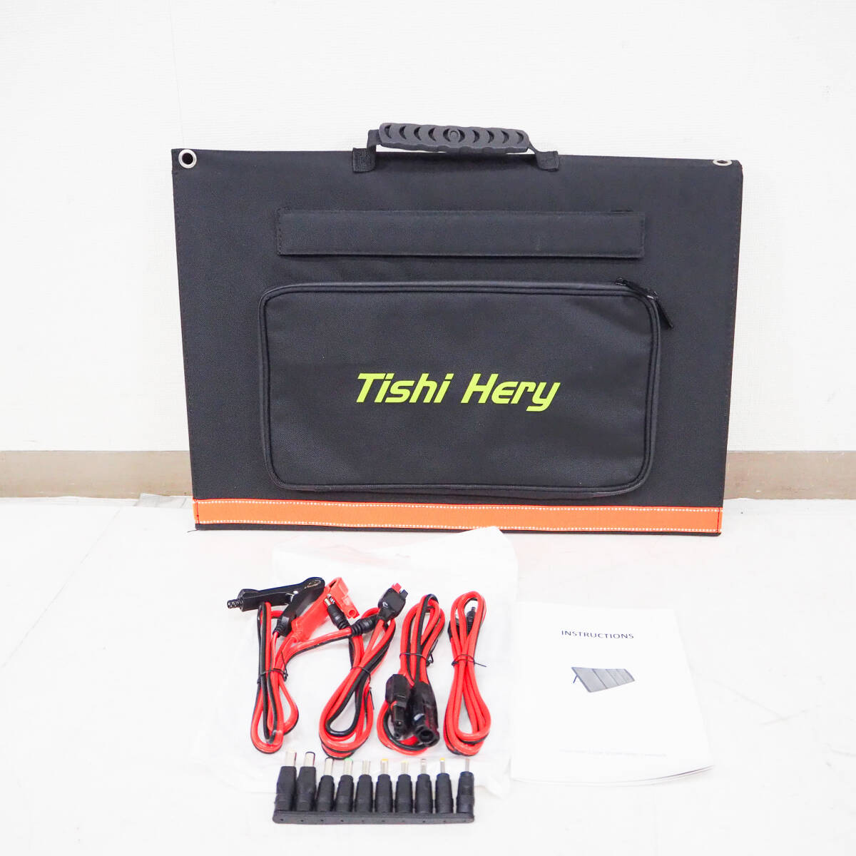 TISHI HERY 120W ポータブルソーラーパネル 折りたたみ式 4出力 DC/USB/QC3.0/Type-C ポータブルソーラー発電機対応 S1597拍卖