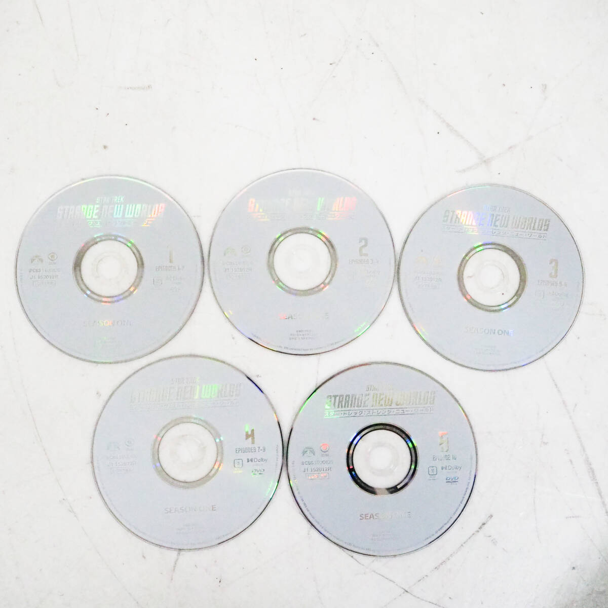 【ジャンク】ディスクのみ STAR TREK STRANGE NEW WORLDS スタートレック ストレンジニューワールド DVD 全5巻セット CL562拍卖