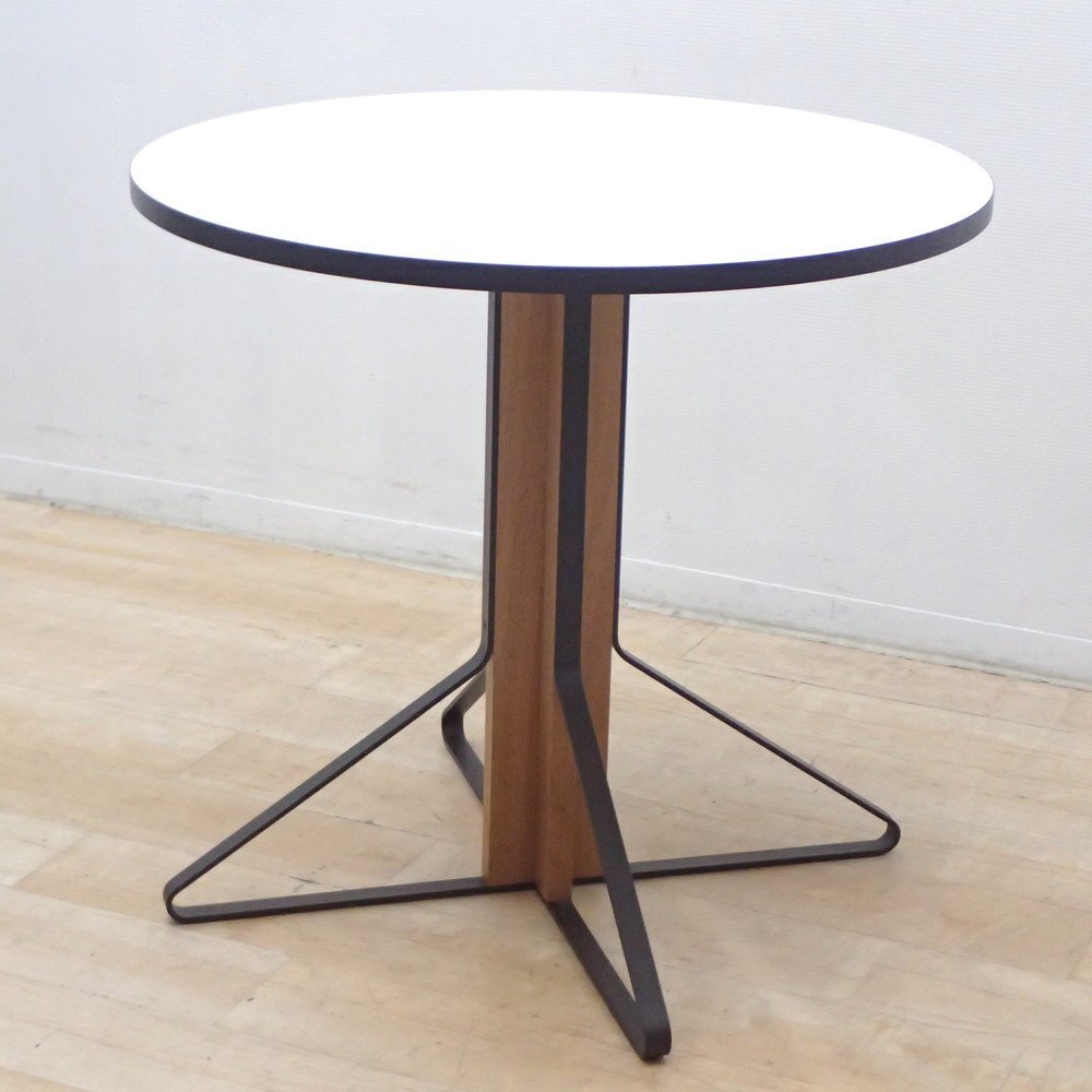 artek アルテック カアリ 丸テーブル 直径80cm ロナン&エルワン・ブルレック ホワイト 北欧モダン デザイナーズ EG18832 中古オフィス家具拍卖