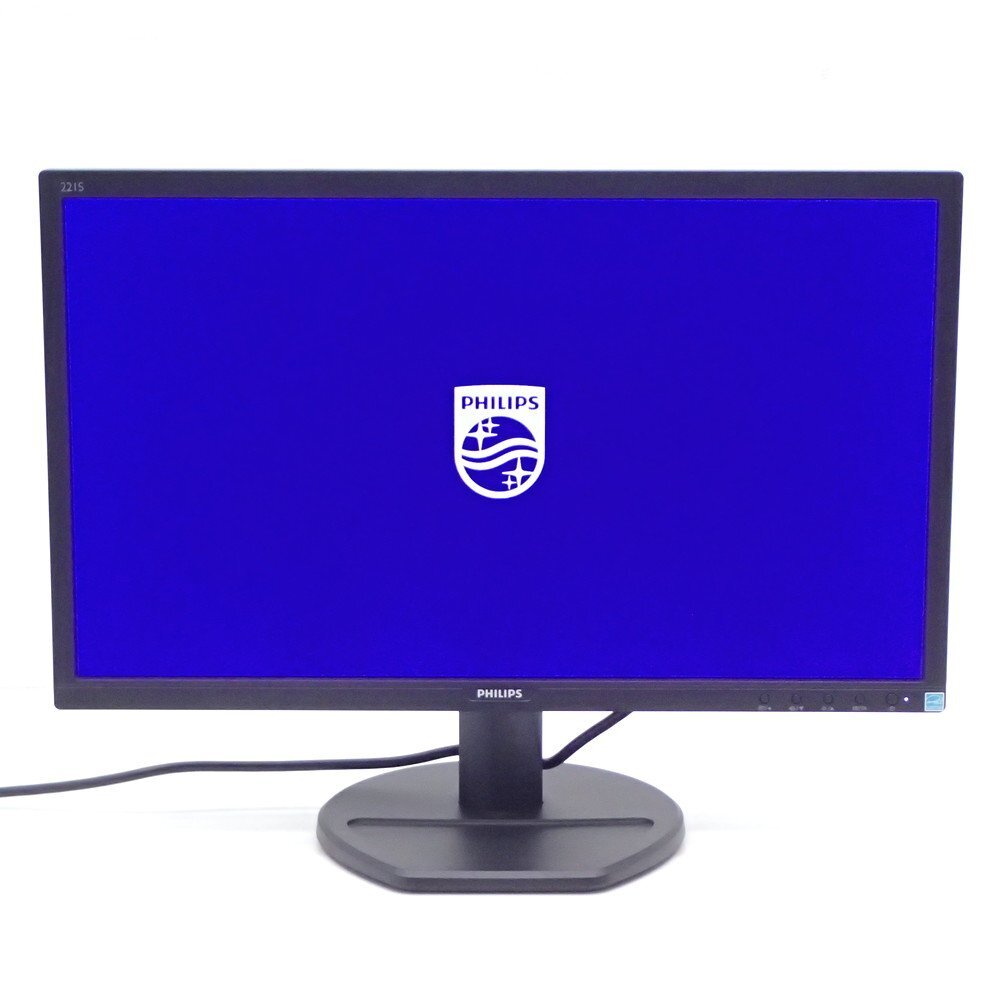 PHILIPS フィリップス 2020年製 21.5型モニター 221S8L HDMI 非光沢 フルHD 液晶ディスプレイ PC 業務用 OA機器 KK18745 中古オフィス家具拍卖