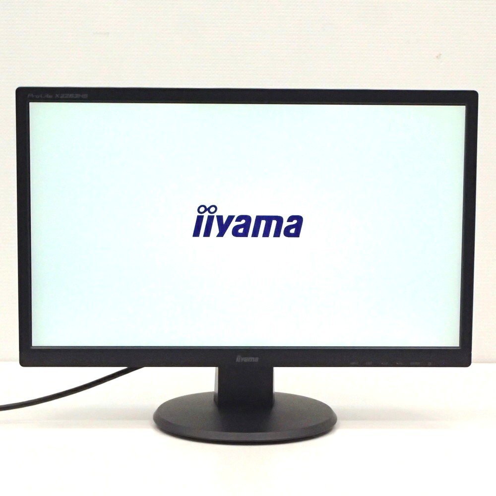iiyama イイヤマ ProLite 21.5型モニター X2283HS-B3 MVAパネル 非光沢 フルHD 液晶ディスプレイ 業務用 OA機器 KK18403 中古オフィス家電拍卖