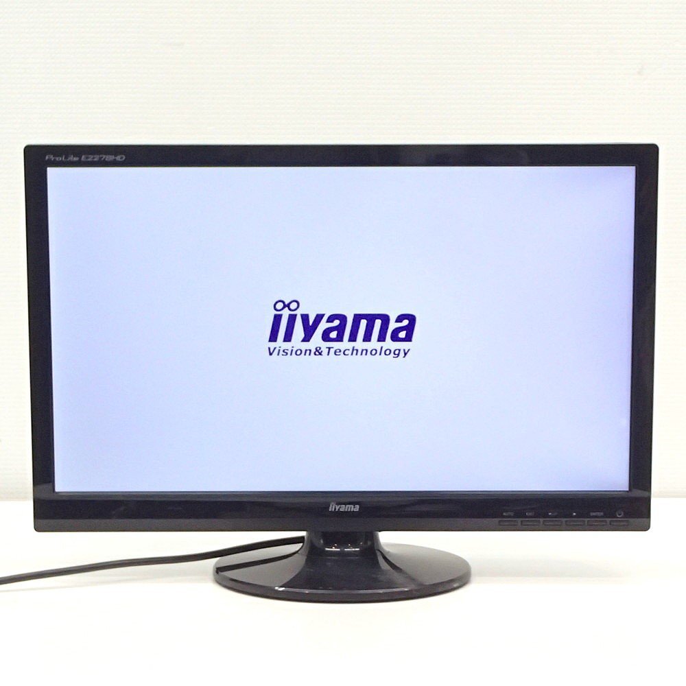 iiyama イイヤマ ProLite 21.5型モニター E2278HD-GB2 非光沢 フルHD 液晶ディスプレイ PC 業務用 OA機器 KK2872 中古オフィス家電拍卖