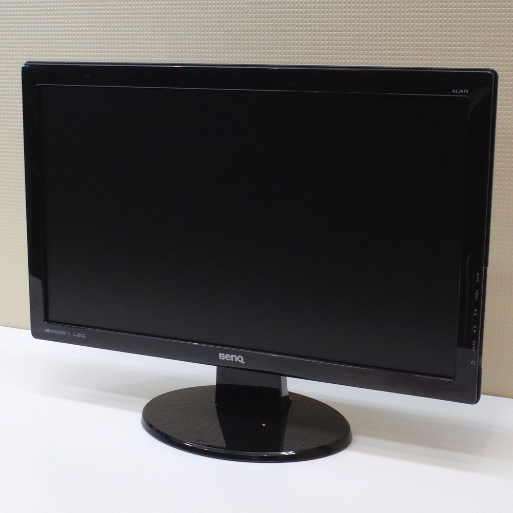 BenQ ベンキュー GL2055 ブラック モニター 液晶ディスプレイ 20型 PC 業務用 OA機器 ノングレア 省電力 KK8780 中古オフィス家電拍卖
