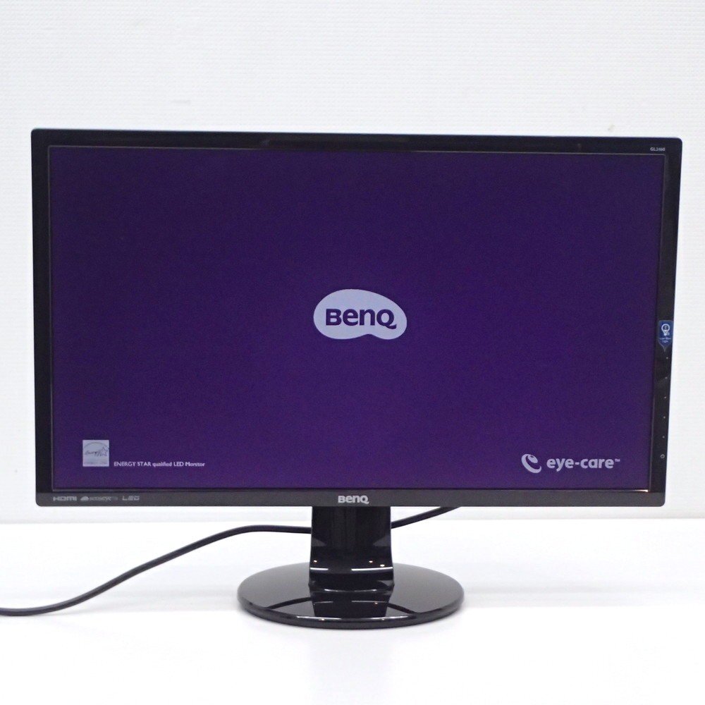 BenQ ベンキュー GL2460HM 24インチモニター フルHD TN 非光沢 HDMI 液晶ディスプレイ PC 業務用 OA機器 KK18407 中古オフィス家電拍卖