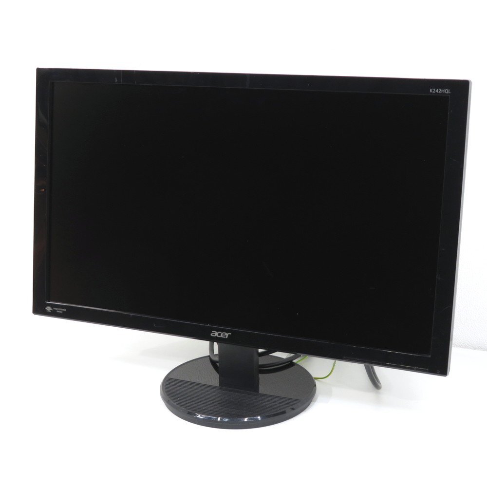 モニター 2021年製 acer K242HQL 23.6型 フルHD 液晶モニター 液晶ディスプレイ PCモニター 通電確認済 YH9119 中古オフィス家具拍卖