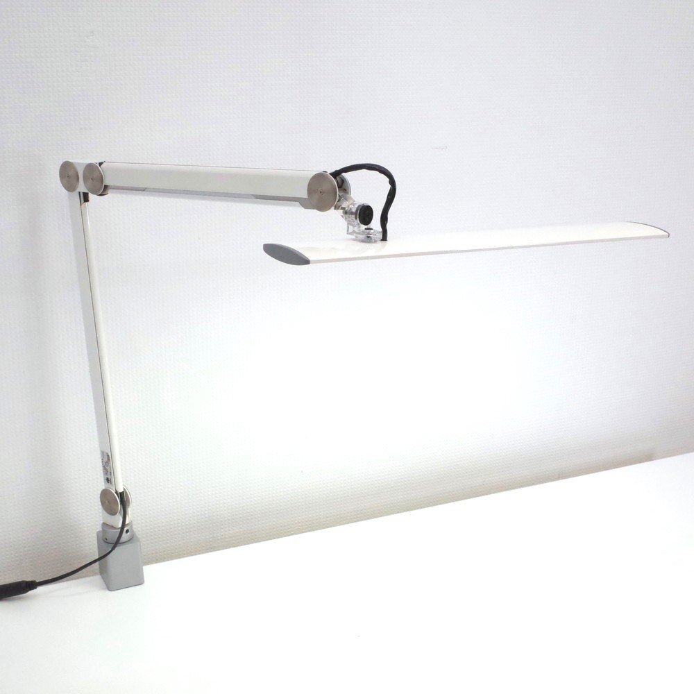 山田照明 Z-Light/ゼットライト デスクライト Z-60MCKW LED照明 シェード幅40cm 昼白色 卓上型 ホワイト 明かり EG16001 中古オフィス家電拍卖