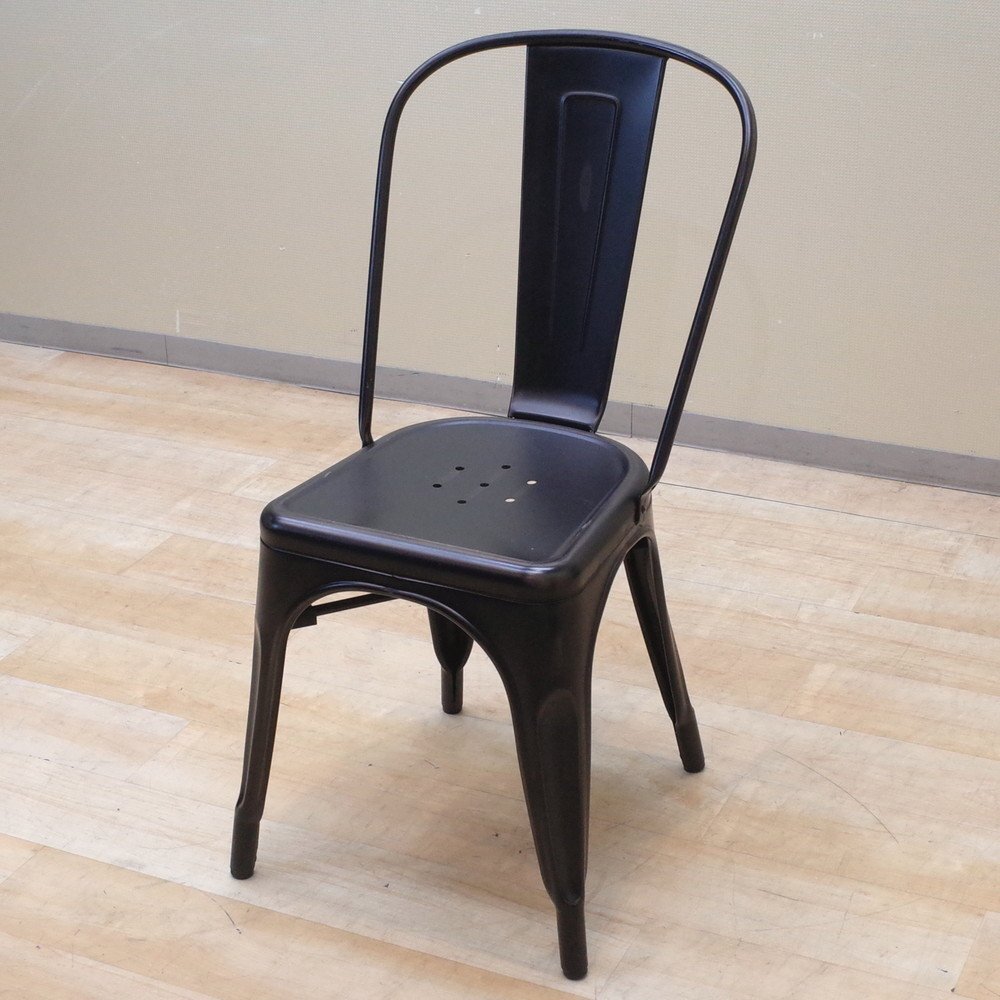 ADAL アダル ミーティングチェア ブラック 肘無し 椅子 リビング ミーティングチェア 会議 ヴィンテージ モダン EG11517 中古オフィス家具拍卖