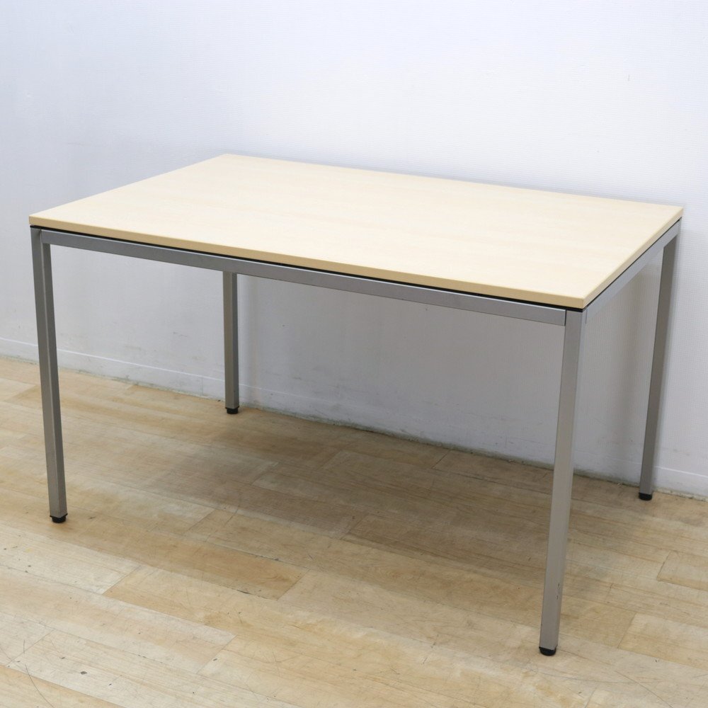 オカムラ okamura トレッセ ミーティングテーブル L677CS-MG72 W1200 D800 H720 木目 作業台 オフィスデスク KK18190-1 中古オフィス家具拍卖