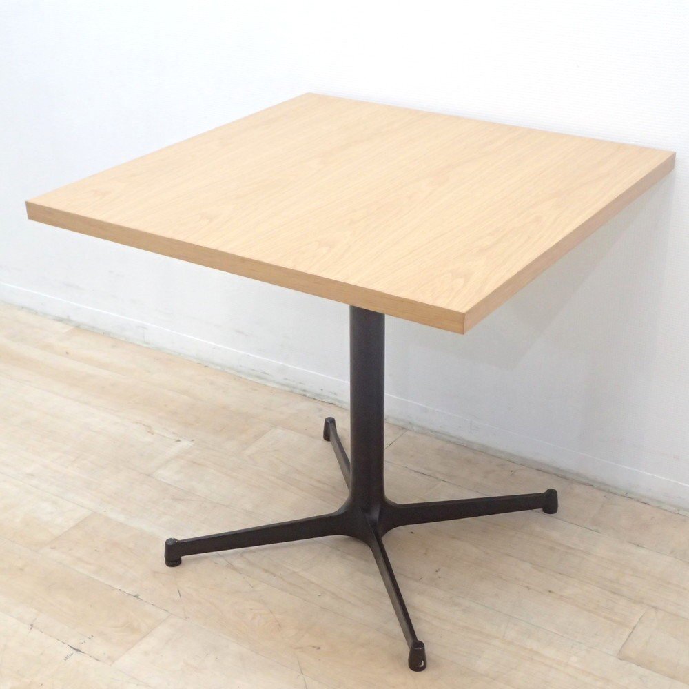 SOGOKAGU 相合家具 角テーブル ナチュラル カフェテーブル ダイニングテーブル 昇降脚 スタンディングテーブル EG18828 中古オフィス家具拍卖