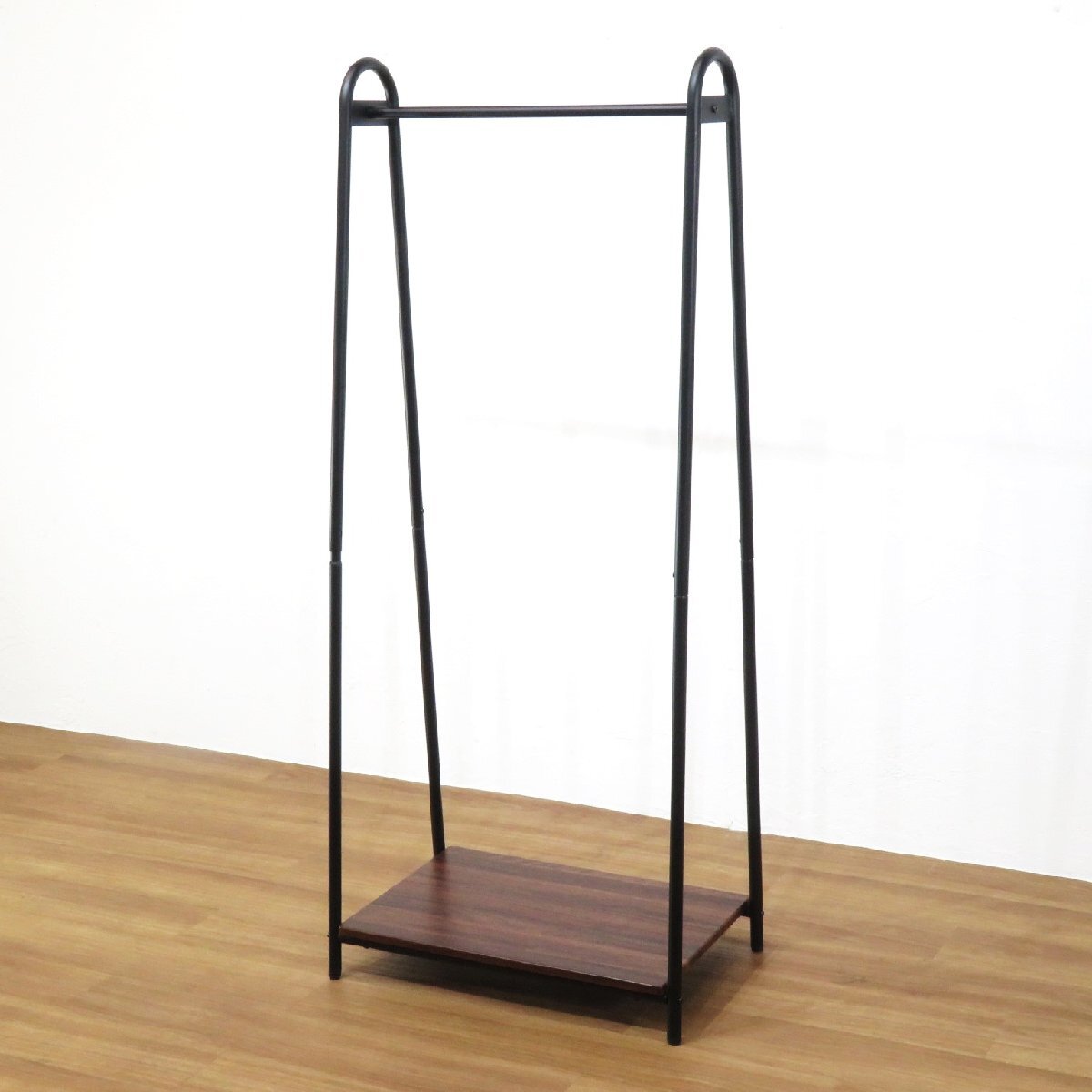 山善 ハンガーラック ASH-S-H ブラック ハンガーラック コートハンガー ポールハンガー オフィスアクセサリー AG19131 中古オフィス家具拍卖