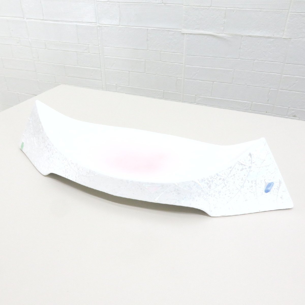 ★美品★18枚セット★山下工芸 器 吹舟型 マルチ ホワイト 船形 船盛 陶器 和風 焼物皿 焼物料理 和え物 刺身 YH15671 中古オフィス雑貨拍卖