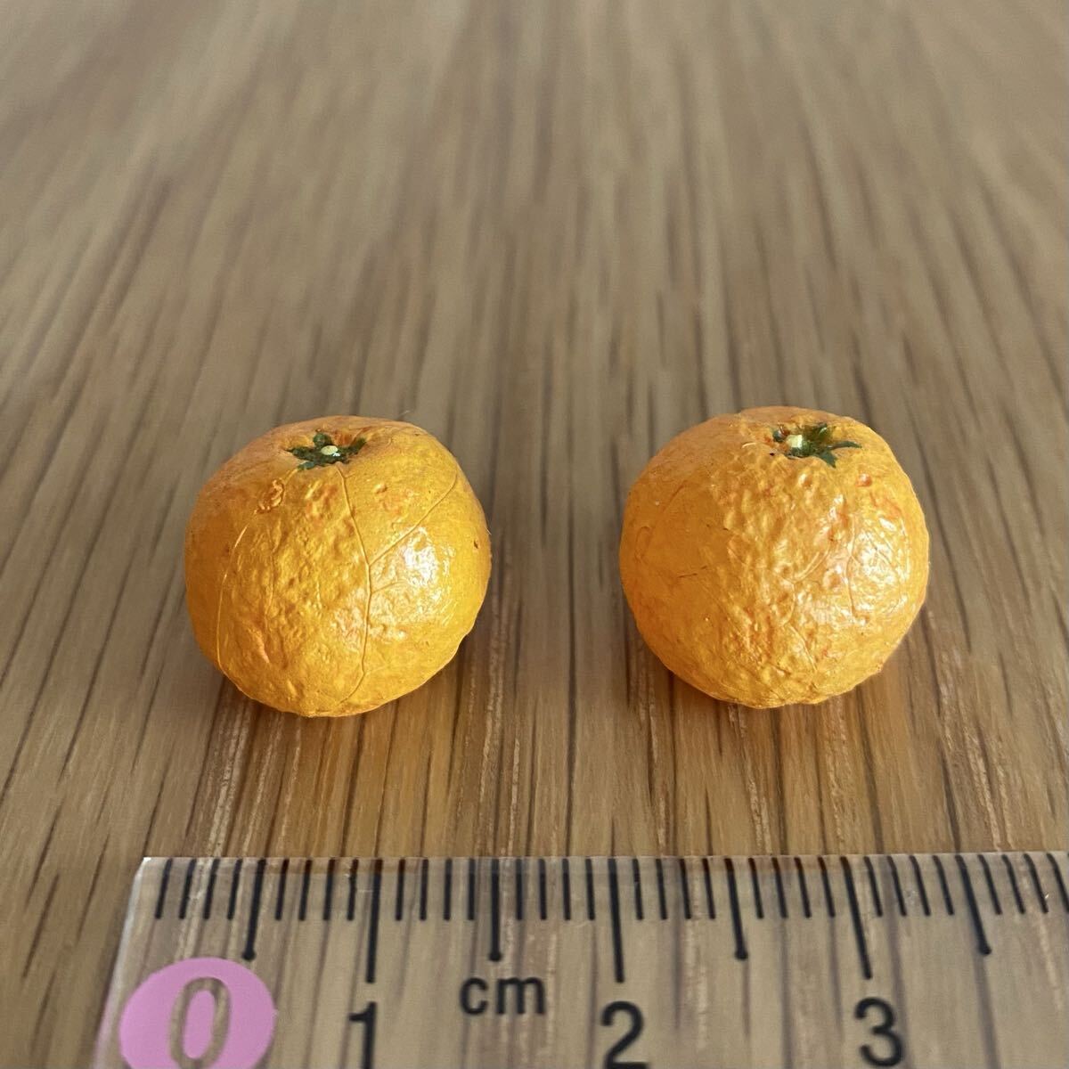 リーメント(単品)*いよかん2個*ぷちサンプル バラ売り ミニチュア ドールハウス フルーツ 果物拍卖