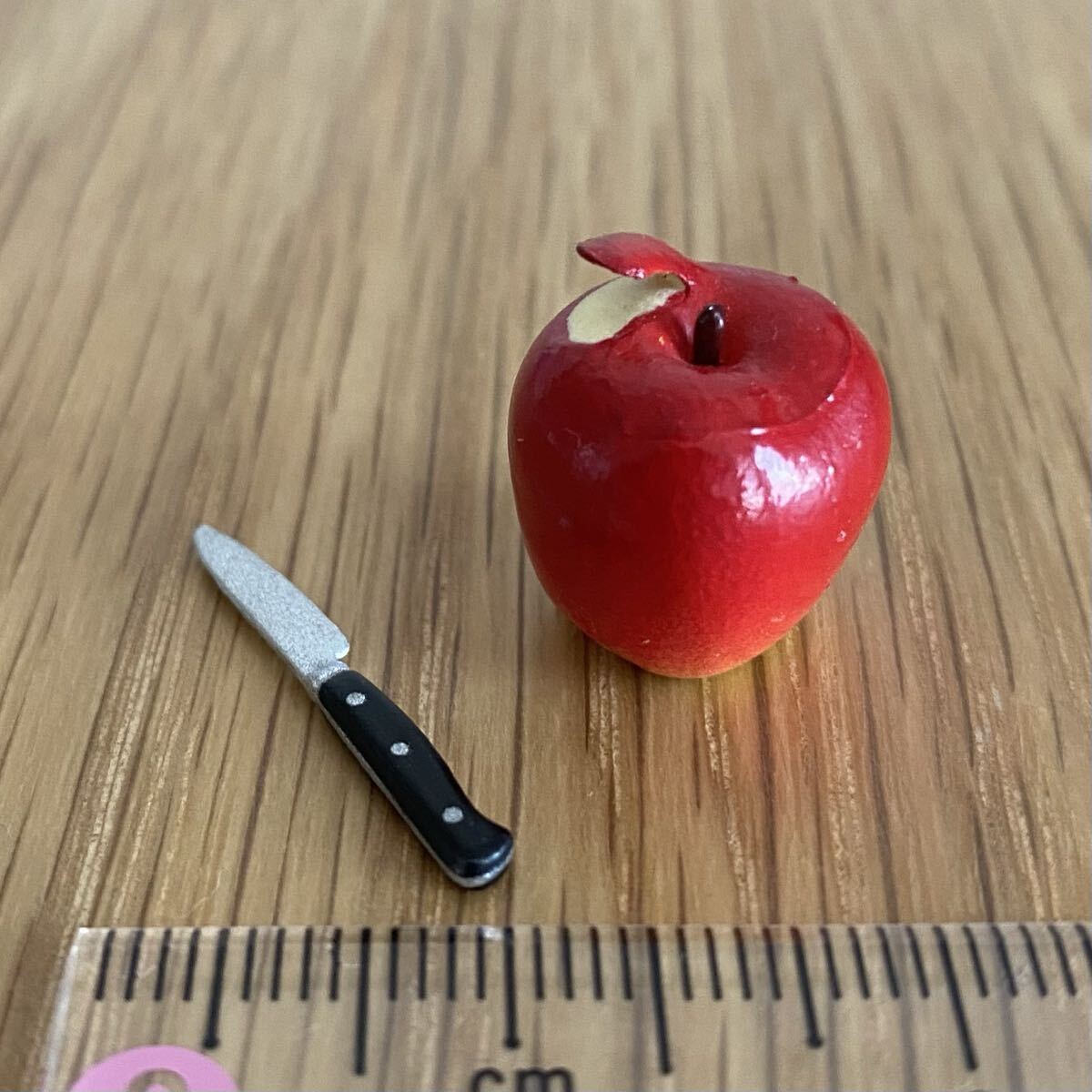 リーメント(単品)*りんごandペティナイフ*ぷちサンプル バラ売り ミニチュア Re-Ment ぷちキッチン 台所 果物拍卖