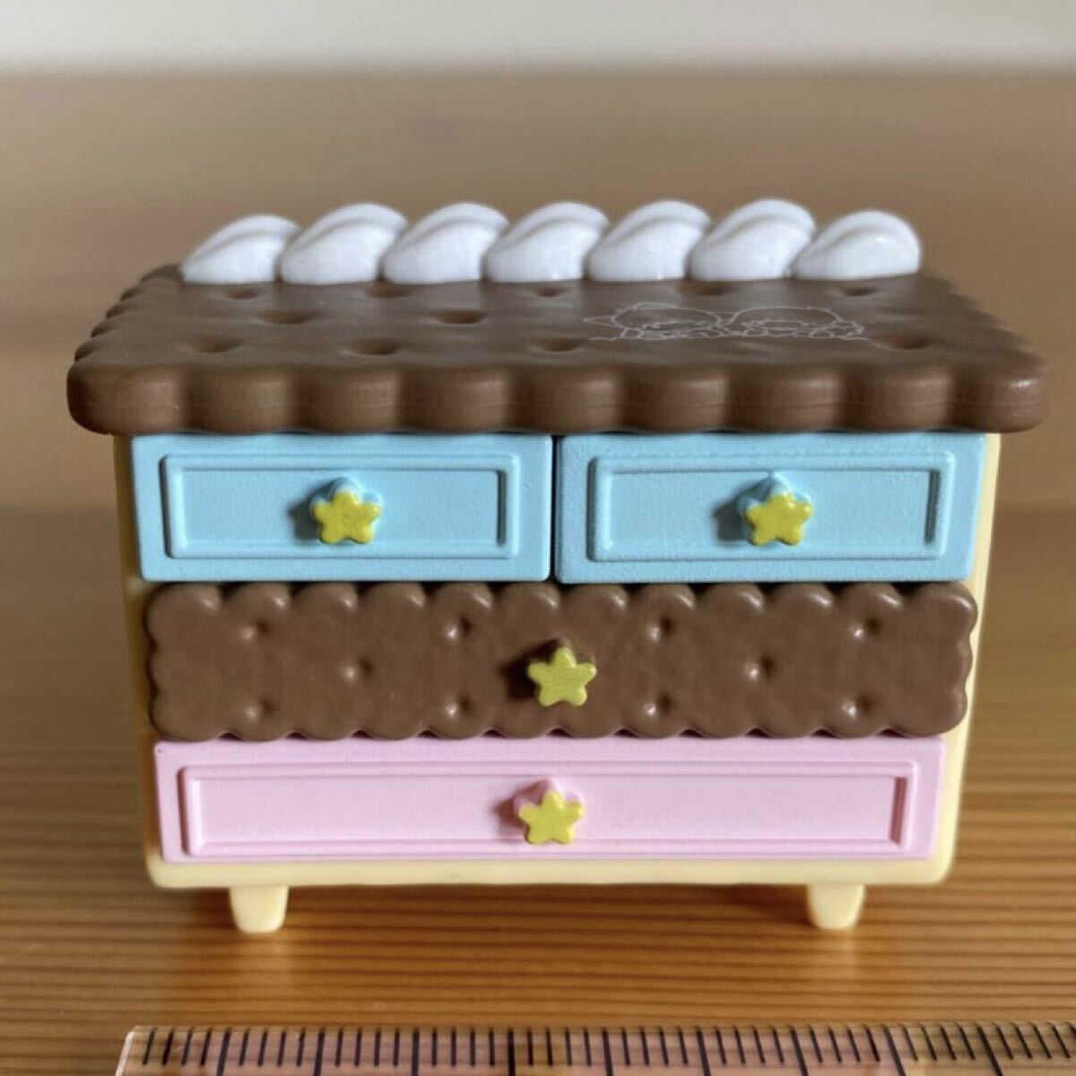 リーメント(単品)*ビスケットのチェスト*ぷちサンプル バラ売り ミニチュア Re-Ment パステルスイーツルーム キキララ サンリオ拍卖