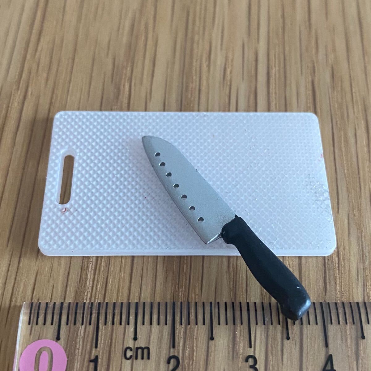 リーメント(単品)*まな板and包丁*ぷちサンプル バラ売り ミニチュア ドールハウス キッチン 台所 穴あき包丁拍卖