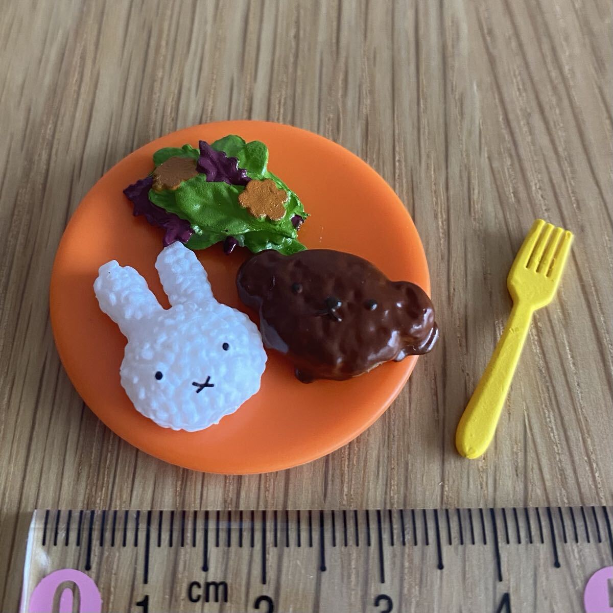 リーメント(単品)*ハンバーグプレート*ぷちサンプル バラ売り ミニチュア Re-Ment ミッフィー カフェ お子様ランチ レストラン拍卖