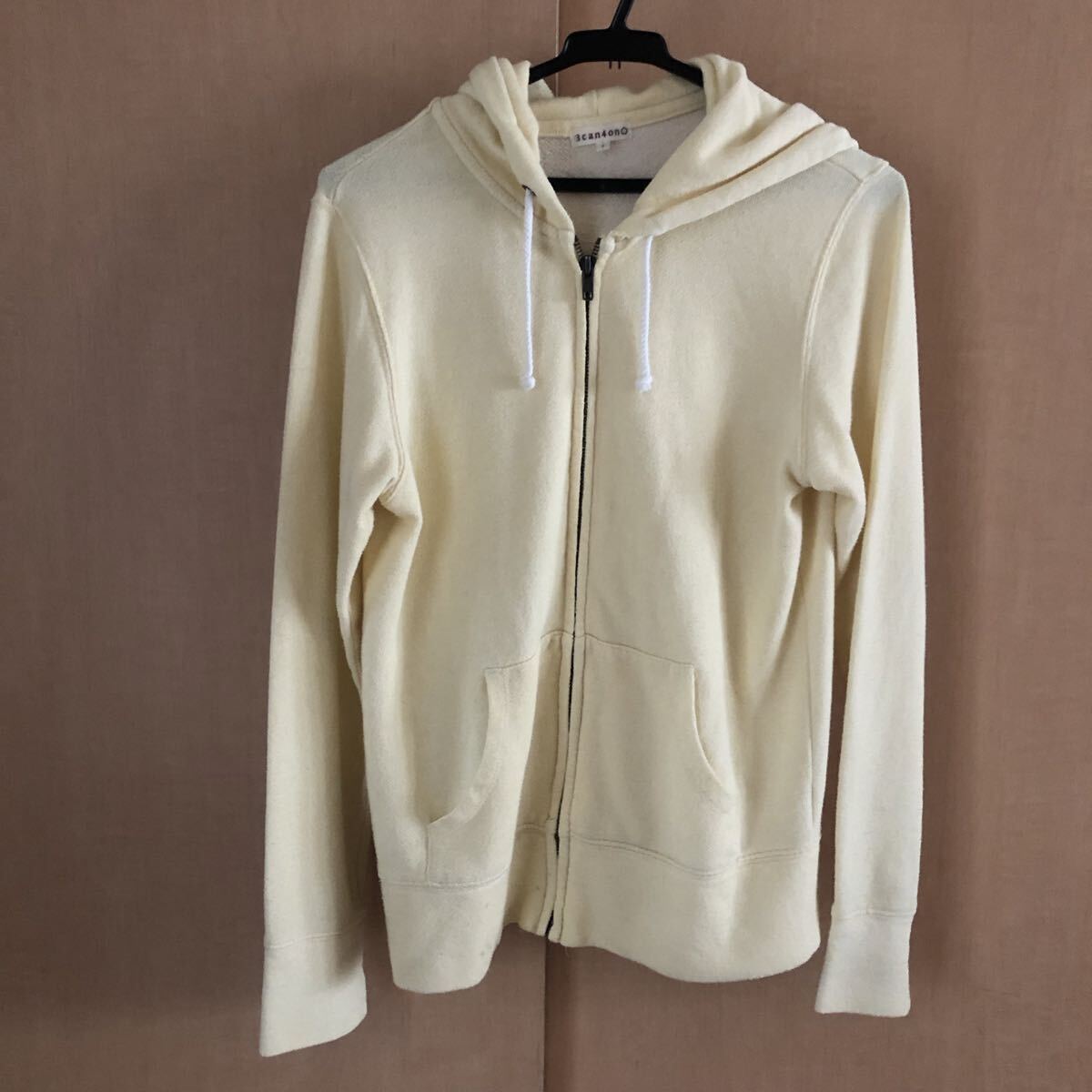 3can4on パーカー M 長袖 黄色 レディース拍卖