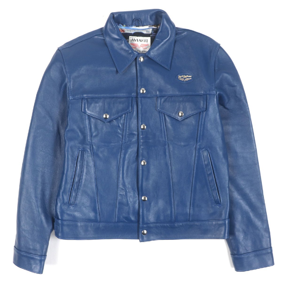 極美品▼Lewis Leathers HYSTERIC GLAMOUR ルイスレザー ヒステリックグラマー 2251IB01 WESTERN JACKET ラムレザージャケット L 正規品拍卖