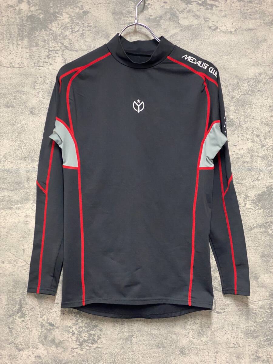 JM588 メダリスト MEDALIST CLUB 長袖 ベースレイヤー 黒赤 M拍卖
