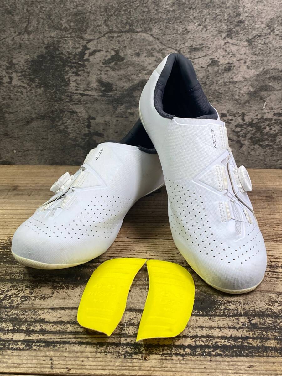 JM790 シマノ SHIMANO RC3 SH-RC300M ビンディングシューズ 白 EU43拍卖