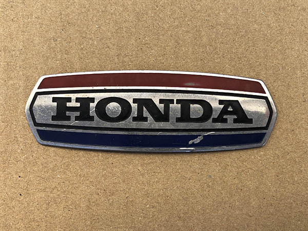 ホンダ スーパーカブ 純正 エンブレム HONDA マーク 使用済み 当時物 レッグシールド拍卖