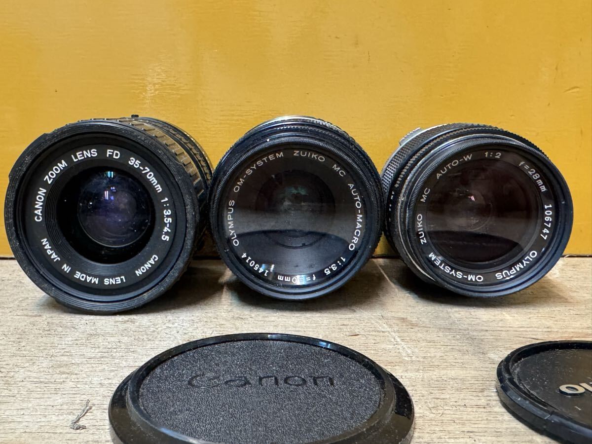 CANON Olympus 単焦点レンズ まとめ 3点セット ジャンク拍卖
