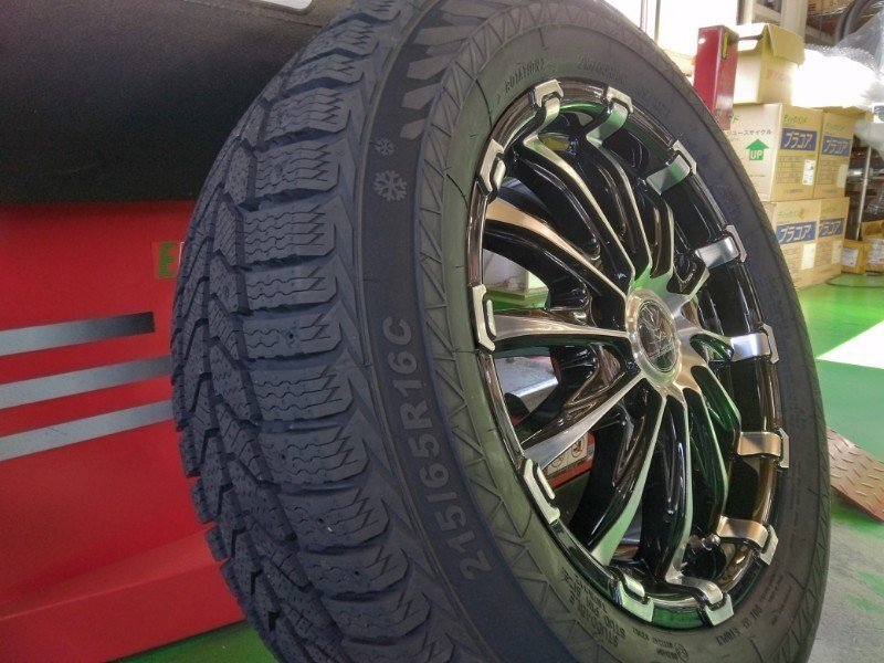 即納 2024年製 新品 スタッドレス ハイエース 200系 タイヤホイールセット 車検対応 SAILUN COMMERCIO ICE 215/65R16 BD12 16インチ拍卖