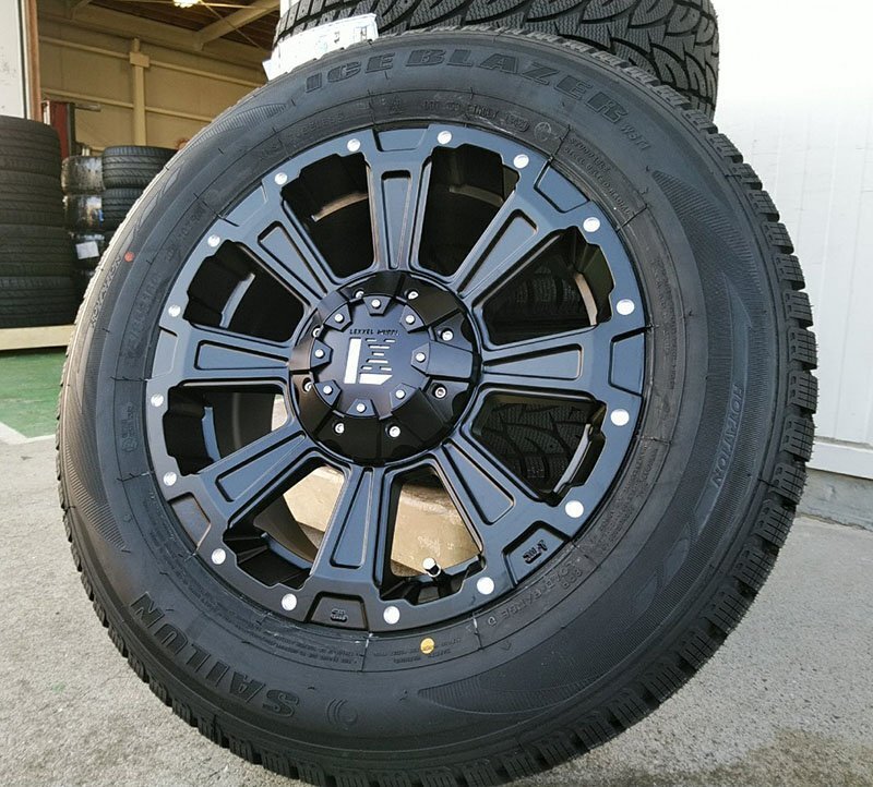 即納 スタッドレス ハイエース 200系 新品 タイヤホイール 車検対応 SAILUN COMMERCIO ICE 215/65R16 2024年製 DeathRock 16インチ拍卖