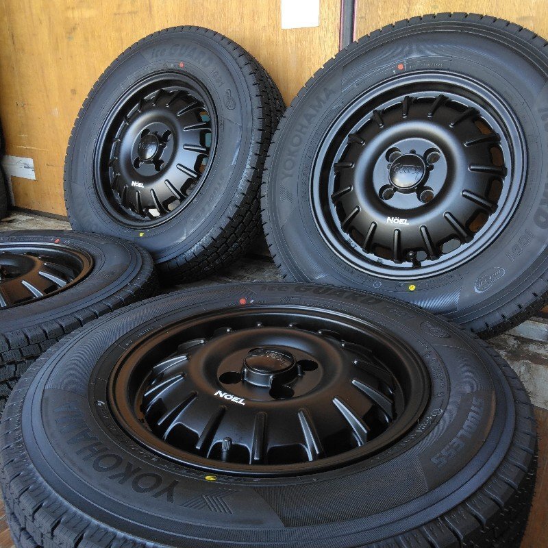 スタッドレス NV200 バネット デリカ D3 タイヤホイールセット ヨコハマ アイスガード 165/80R14 97/95N 14インチ NOEL 新品4本セット拍卖