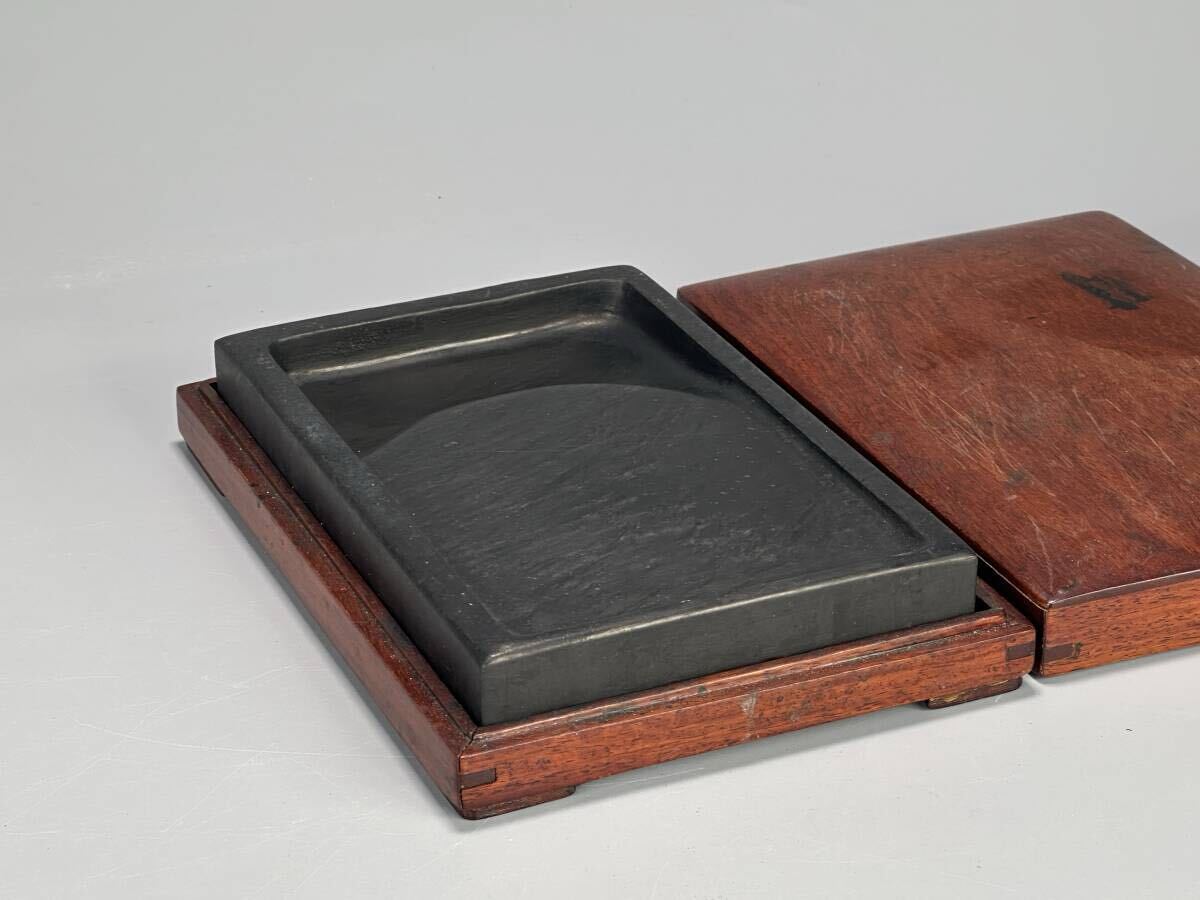 UO23-2 中国美術 書道具 文房具 硯 歙州硯 金星 眉紋 時代 唐物 拍卖