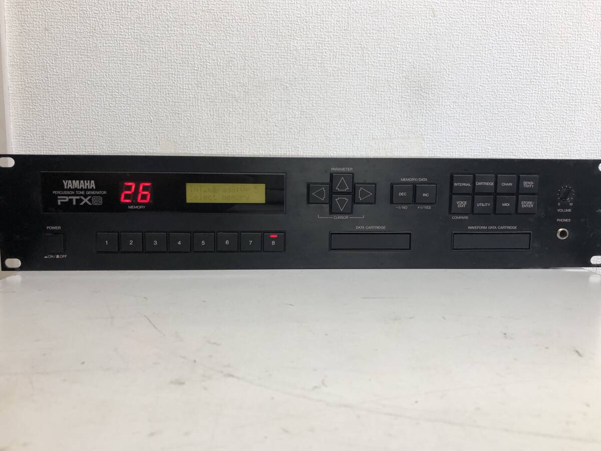 通電の確認済み YAMAHA PTX8 ヤマハ ドラム 音源モジュール PERCUSSION TONE GENERATOR VINTAGE拍卖