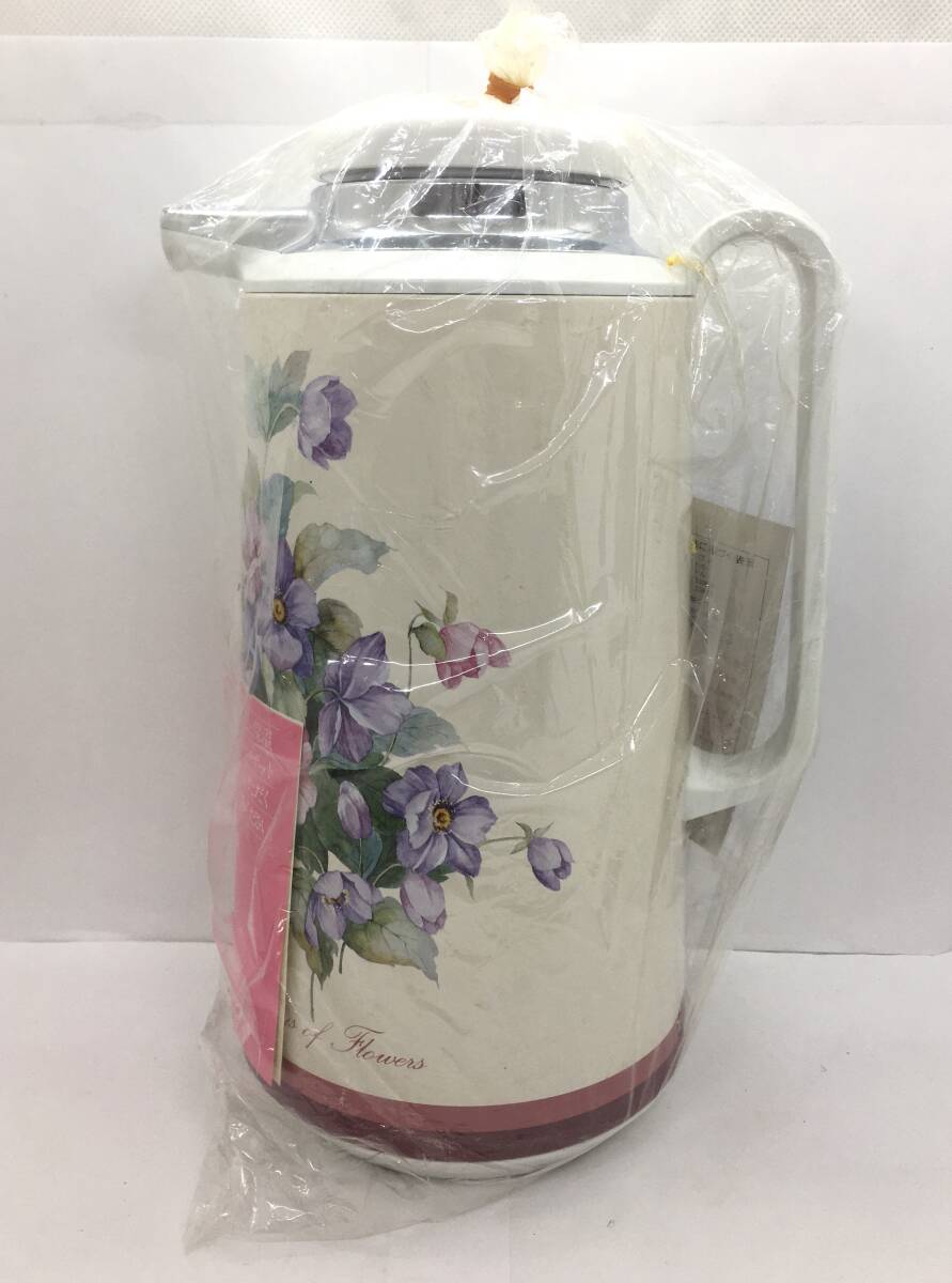 【未使用長期保管品】象印 ハミルポット 魔法瓶 1 VU-1000 ワインフラワー 昭和レトロ拍卖