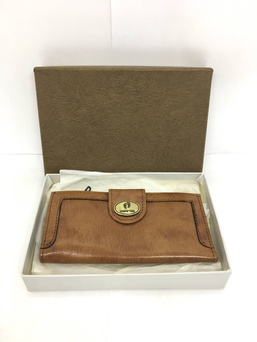 HANG TEN ハンテン USA キーケース コインケース コインパース 茶系拍卖