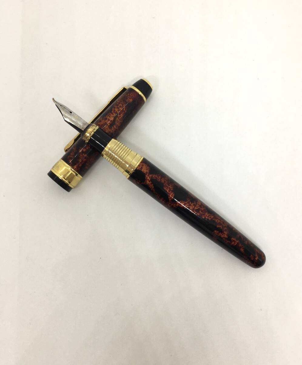 HAOLILAI 中国 高級 万年筆 22KGP 茶系 筆記用具 MA-37拍卖