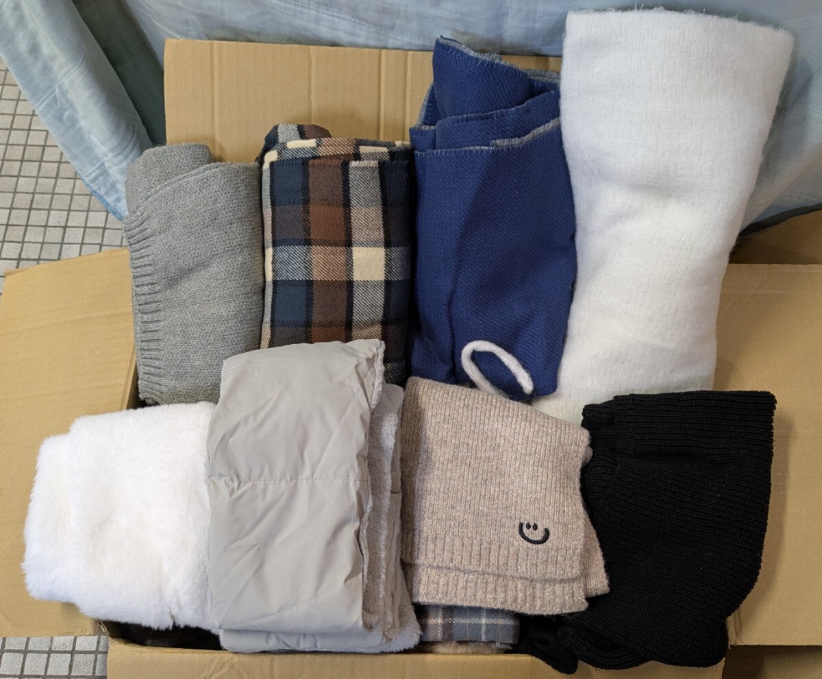 4840 秋冬 マフラー ストール スヌード まとめて まとめ売り 約38点 セット 大量 古着 仕入れ メンズ レディース キッズ ファー フリンジ拍卖