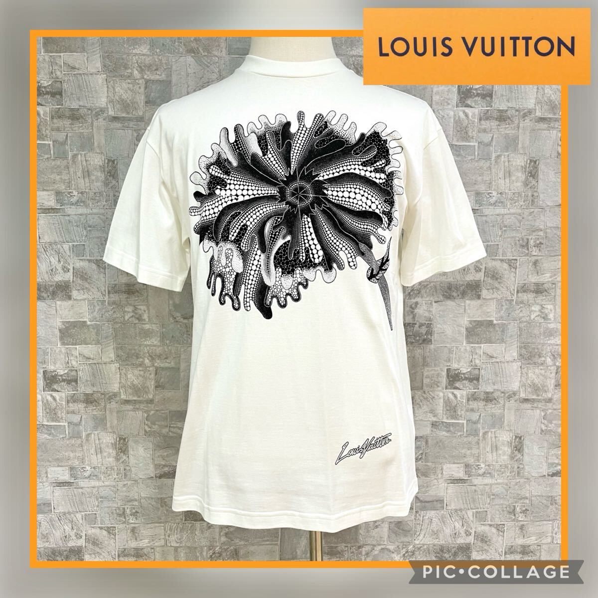 ◆新品◆ LOUIS VUITTON ルイヴィトン LV YK サイケデリック フラワー レギュラー Tシャツ 半袖 トップス 1AB6II ブロンレ S0 ホワイト 白拍卖
