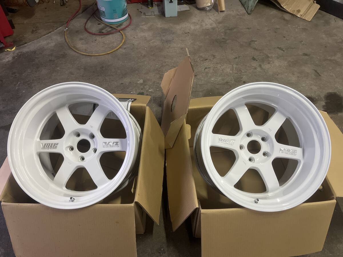 RAYS TE37V 10th Anniversary 18インチ 11J-7 pcd114.3 5H 2本 拍卖