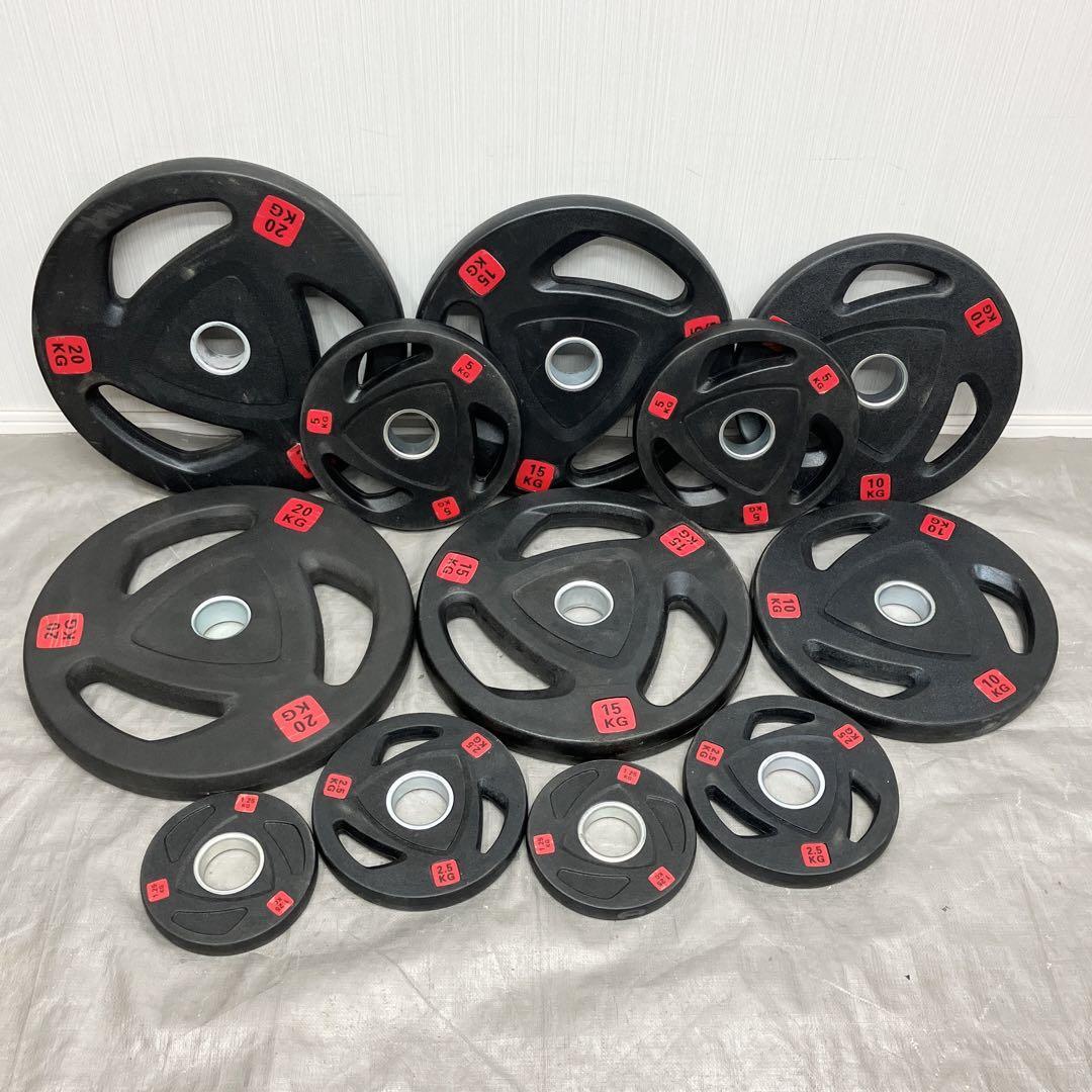 ■送料無料■14枚 165kgセット 25kg×2枚 20kg×2 15kg×2枚 10kg×2枚 5kg×4枚 2.5kg×2枚 バーベルプレート 50mm用拍卖