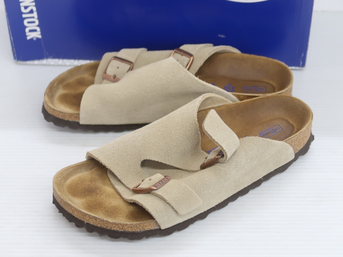 BIRKENSTOCK ビルケンシュトック ZURICH BS Soft Footbed チューリッヒ ソフトフットヘッド 1009533 TAUPE ナローサンダル 23㎝拍卖