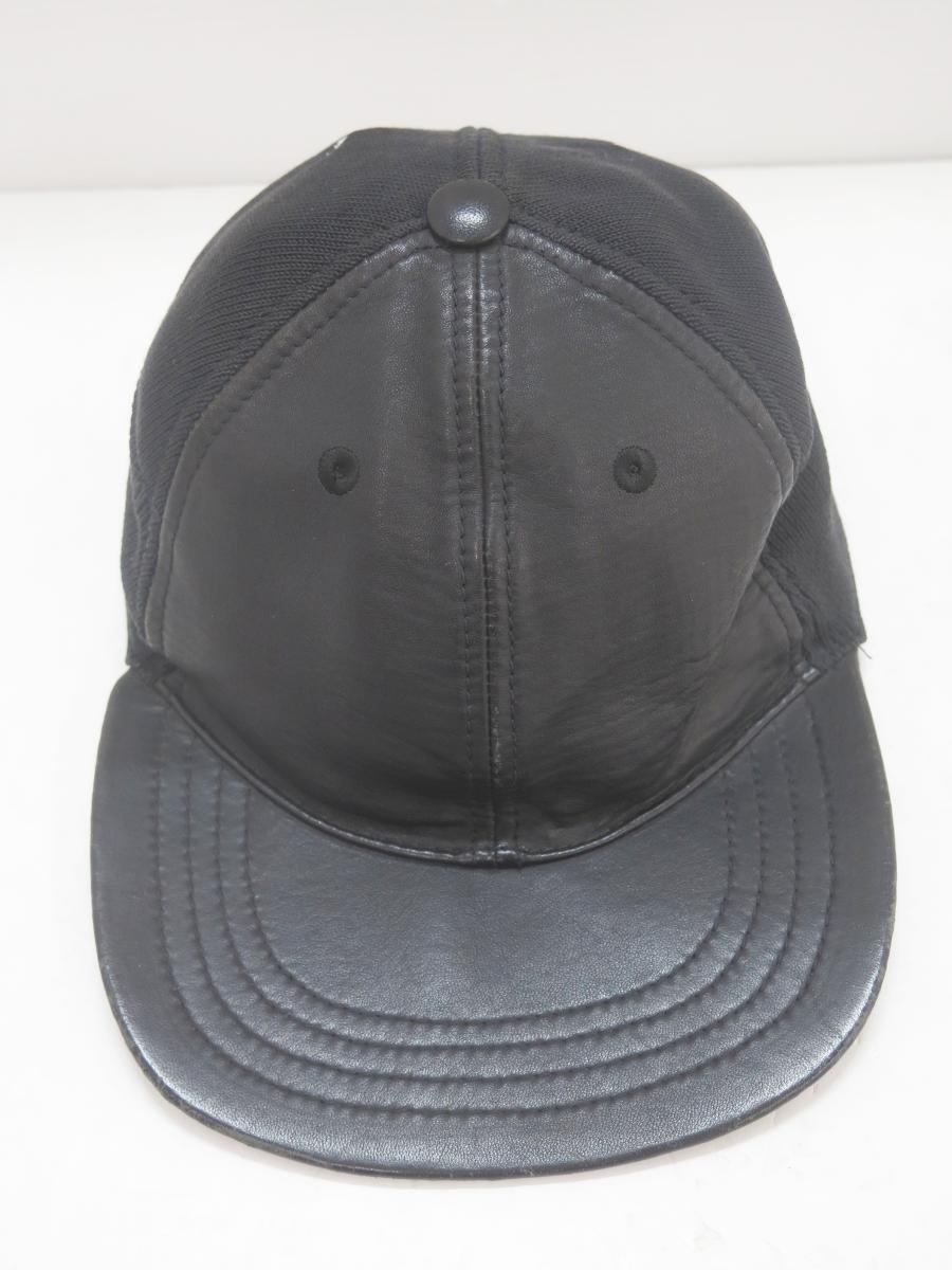 Maison Martin Margiela メゾンマルタンマルジェラ S50TC0007 15AW レザー切替 キャップ拍卖