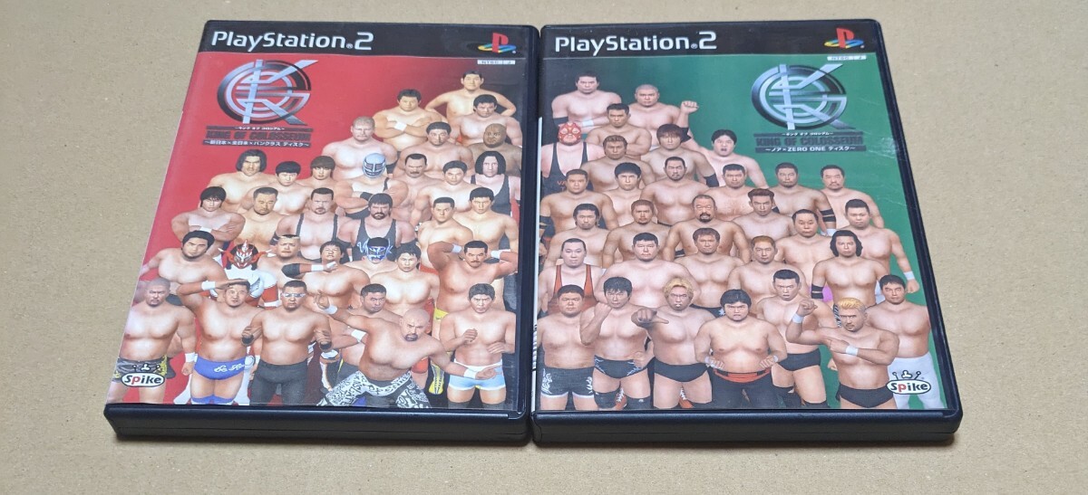 【送料無料】【PS2】 キング・オブ・コロシアム ~ノア×ZERO ONE ディスク~ 新日本 全日本 パンクラス ディスク 2点セットまとめ売り拍卖