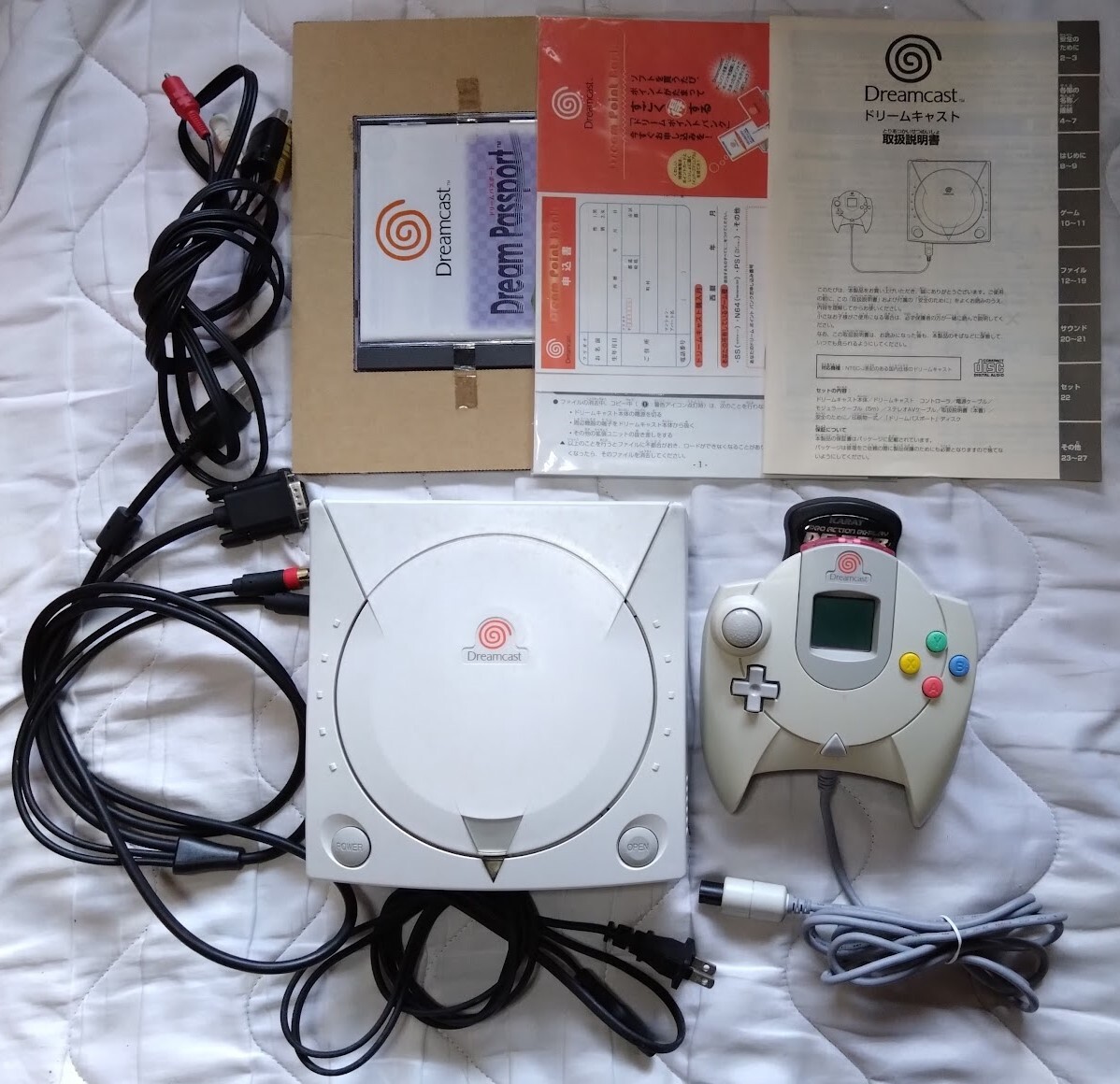 ドリームキャスト 本体 HKT-3000 ソフト他拍卖