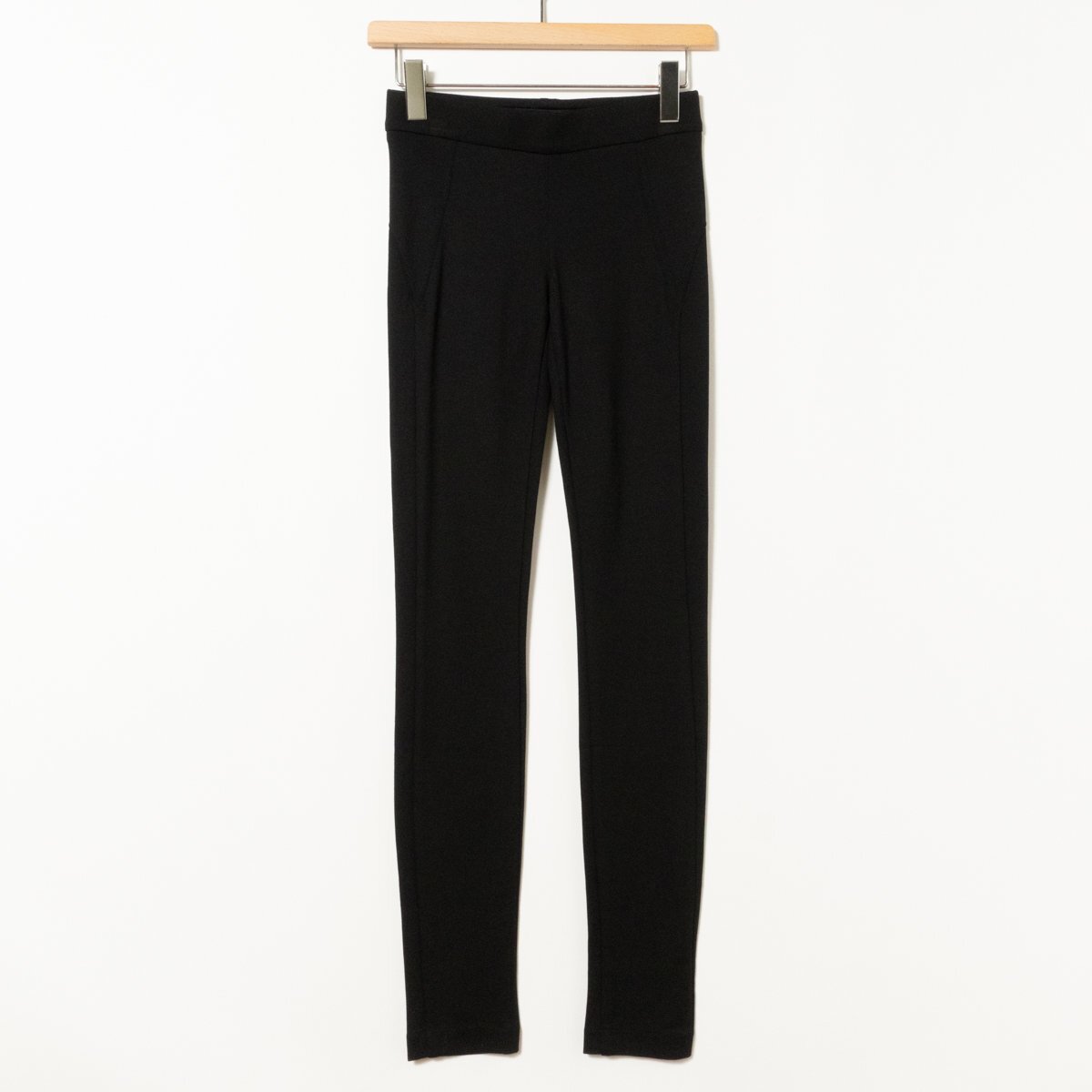 タグ付 美品 メール便○ Helmut Lang ヘルムート ラング レディース レギンス ブラック 黒 サイズP XS相当 レーヨン ナイロン ポリウレタン拍卖