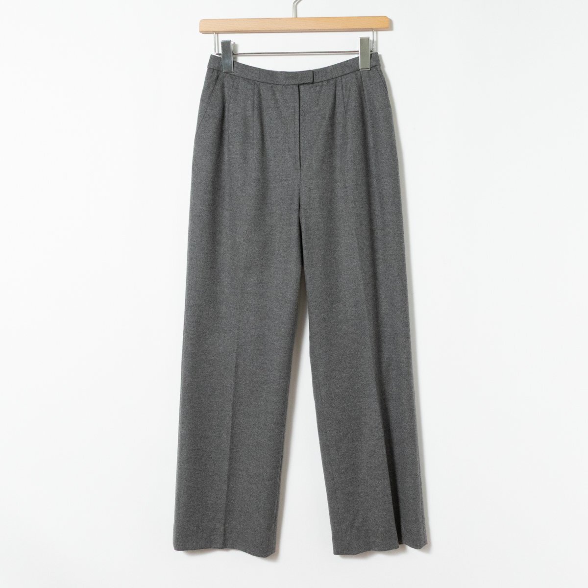 Leilian レリアン ウール ストレートパンツ グレー 11 Lサイズ レディース 婦人 毛 ナイロン 無地 シンプル キレイめ オフィス カジュアル拍卖