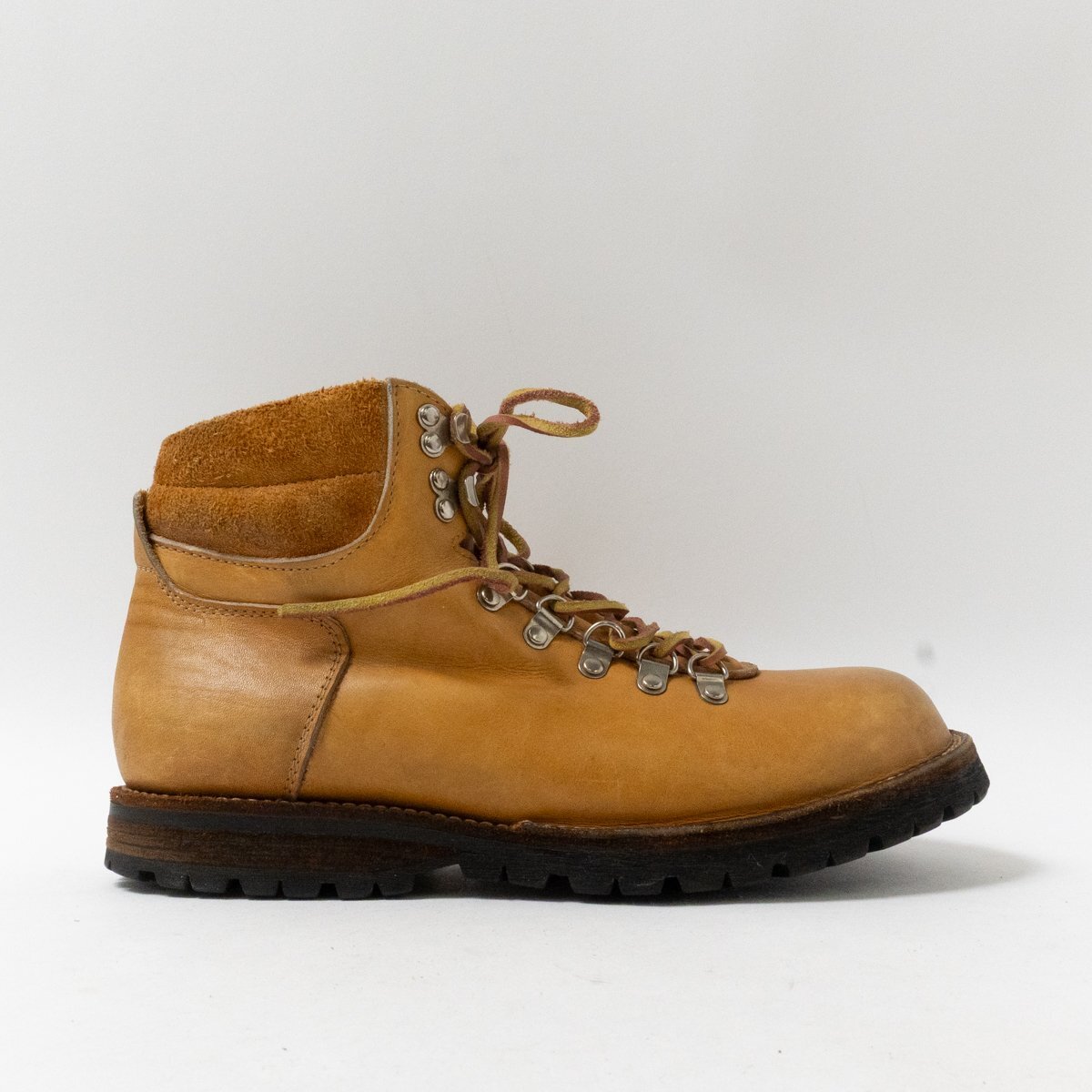 【1円スタート】 NOT FOUND ノットファウンド 約26cm相当 ワークブーツ マウンテンブーツ トレッキングブーツ レザー ブラウン メンズ拍卖