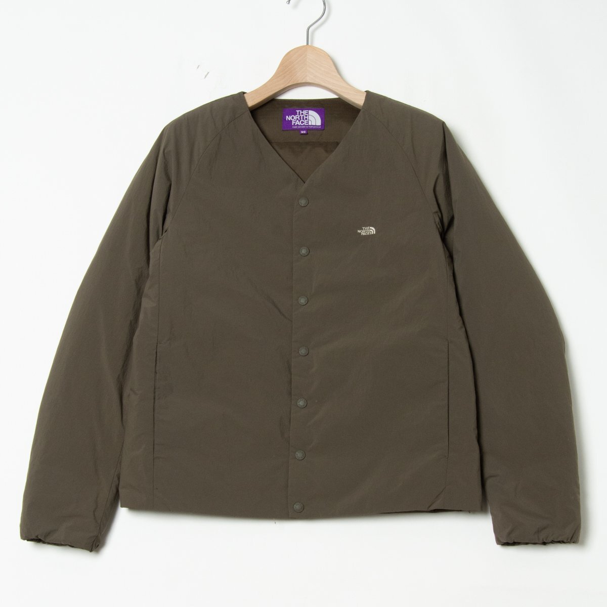 【1円スタート】THE NORTH FACE Purple Label ノースフェイス パープルレーベル ダウンカーディガン WSサイズ ND2059N ナイロン 軽量 茶色拍卖
