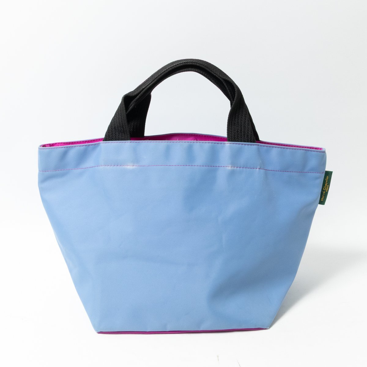 【1円スタート】Herve Chapelier エルベシャプリエ 舟型トートバッグ ハンドバッグ 手提げ ブルー パープル系 ナイロン フランス製拍卖